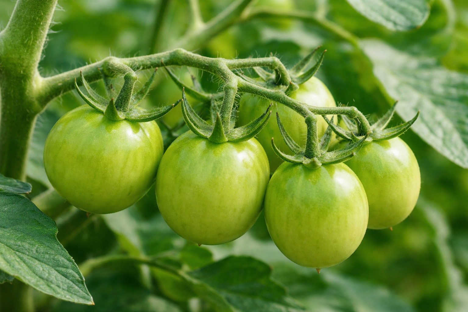 番茄膨大期綠色果實