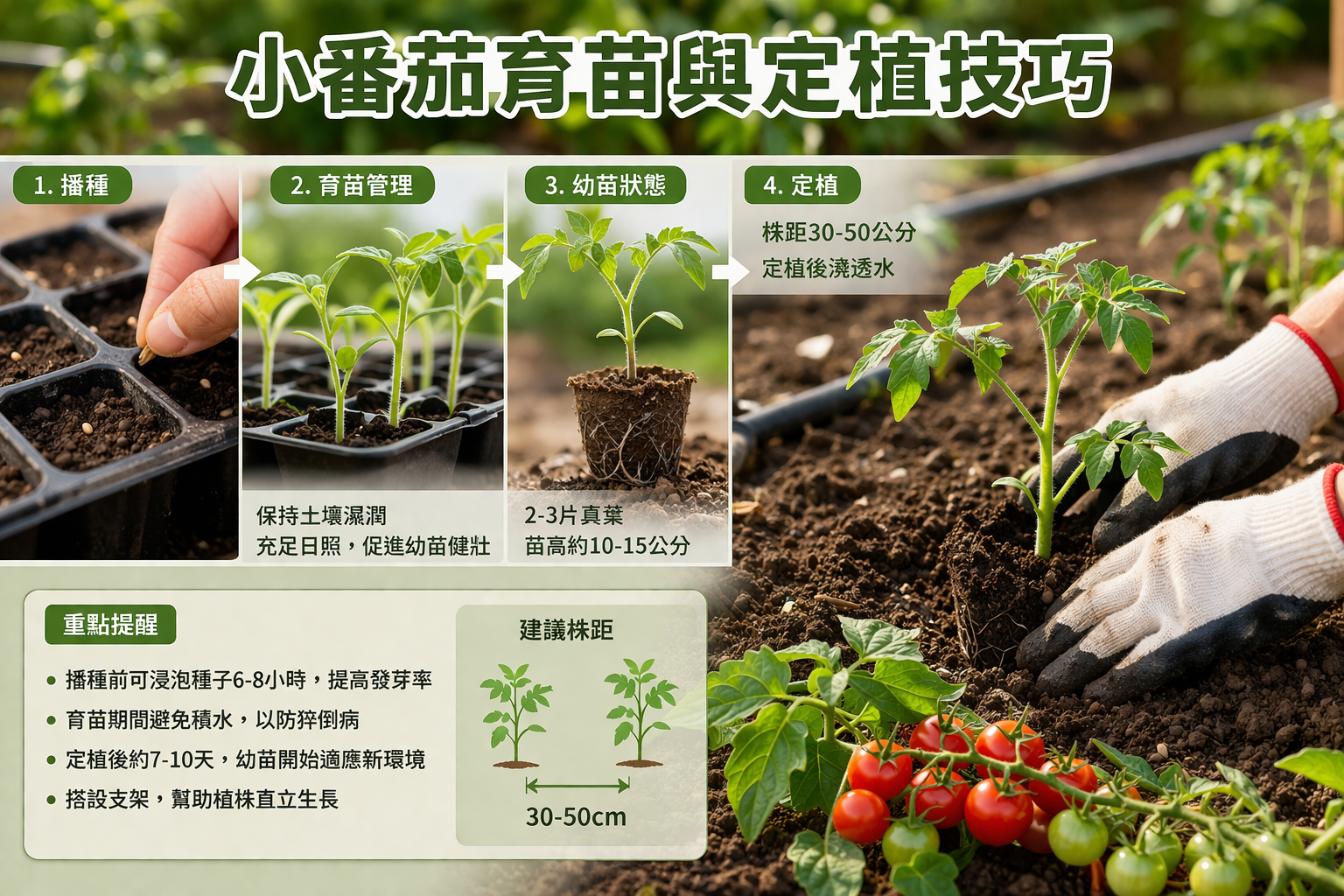 小番茄育苗與定植技巧